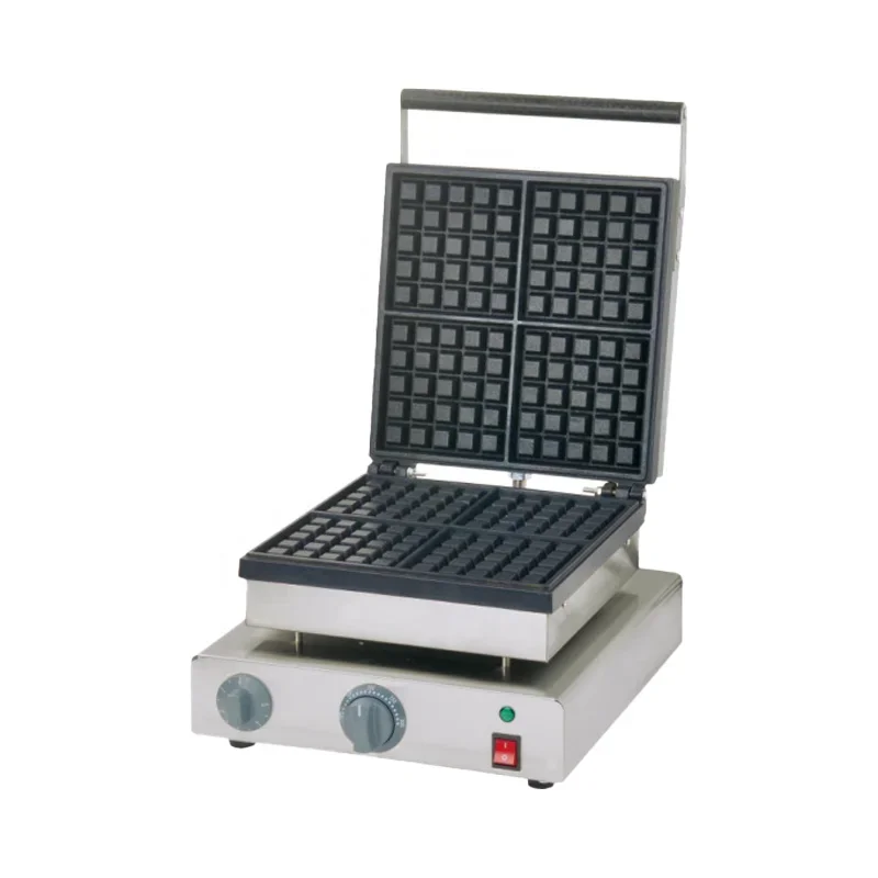Waffle Iron Belgian - Chef Prosentials Waffle commerciale a 4