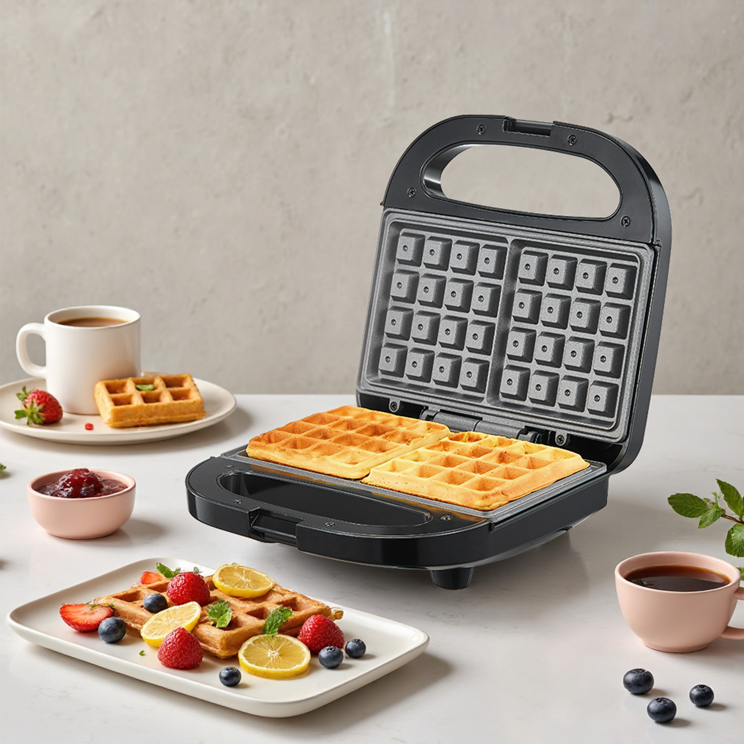 Waffle Iron Belgian - Macchina per Waffle Belgi a 2