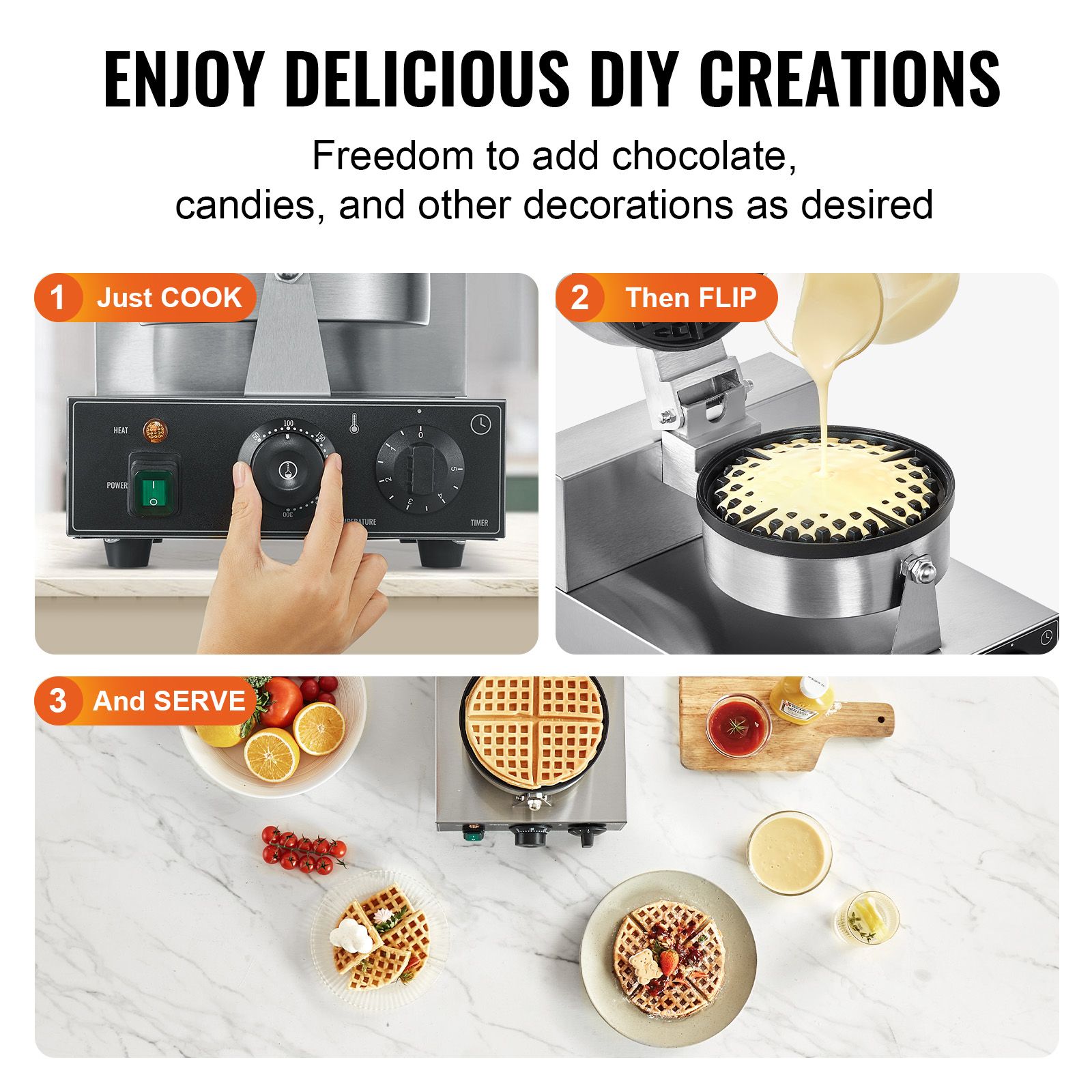 Macchina per Waffle Commercial - Waffle Iron Belgian recensione e prezzo